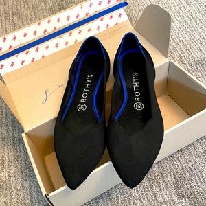 Rothy’s stylish and sustainable shoes. Women’s 8.5; washable.